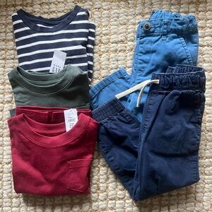 3T bundle - x3 LS Shirts & x2 pants